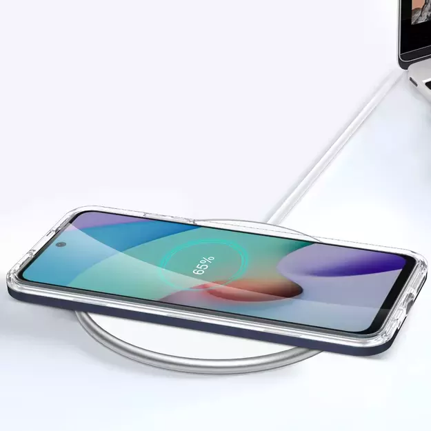 Clear 3in1 Case for Xiaomi Redmi 10 Frame Gel Cover Blue 7