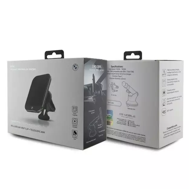 BMW BMMWCCDTPK 15W induction holder for glass/grille black/black MagSafe Signature Edition 3