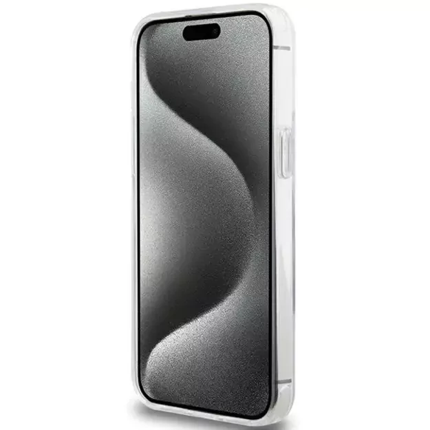 Karl Lagerfeld KLHMP15LHMRSKHH iPhone 15 Pro 6.1&quot  white/white hardcase Ring Stand Karl Head MagSafe 4