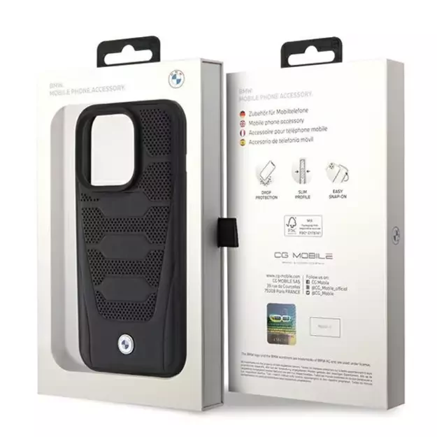 BMW Leather Seats Pattern case for iPhone 15 Pro Max - black 7