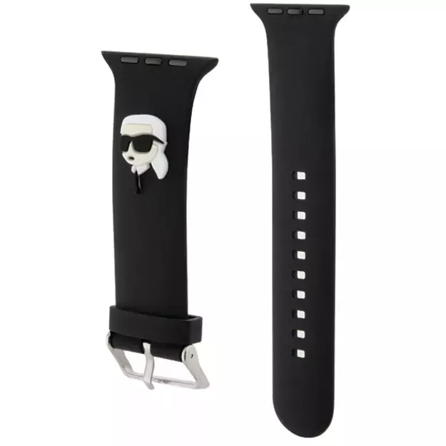 Karl Lagerfeld 3D Rubber Karl Head strap for Apple Watch 38/40/41mm - black 5