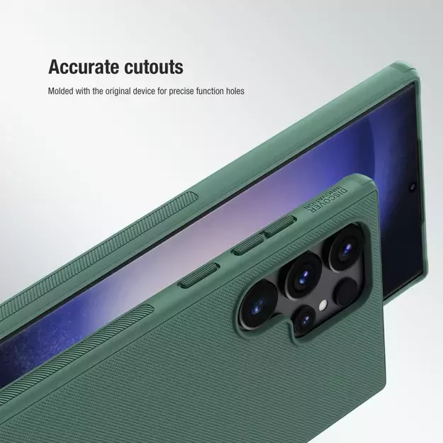 Nillkin Super Frosted Shield Pro armored case for Samsung Galaxy S24 Ultra - green 16
