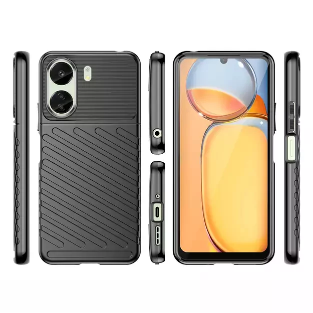 Thunder Case armored case for Xiaomi Redmi 13c - black 13