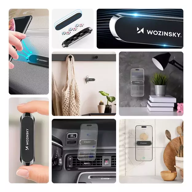 Wozinsky Magnetic Dashboard Mount Adhesive Black (WMH-01) 1