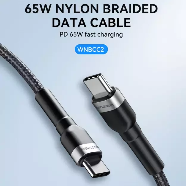 Wozinsky WNBCC2 USB-C / USB-C PD 65W cable 2 m - black 5