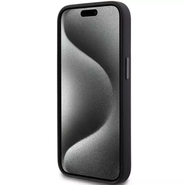 Karl Lagerfeld Silicone Choupette Metal Pin case for iPhone 15 Plus / 14 Plus - black 4