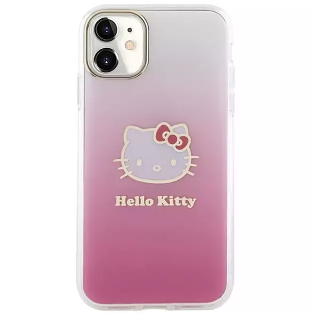 Hello Kitty IML Gradient Electrop Kitty Head Case for iPhone 11 / Xr - Pink 2