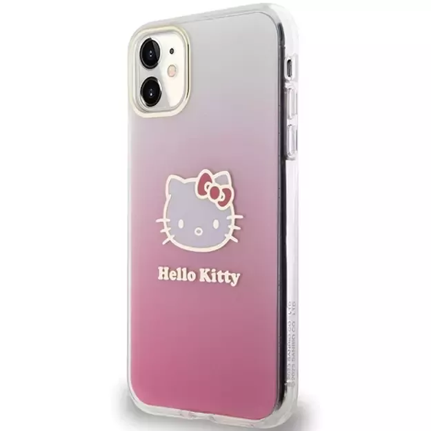 Hello Kitty IML Gradient Electrop Kitty Head Case for iPhone 11 / Xr - Pink 1