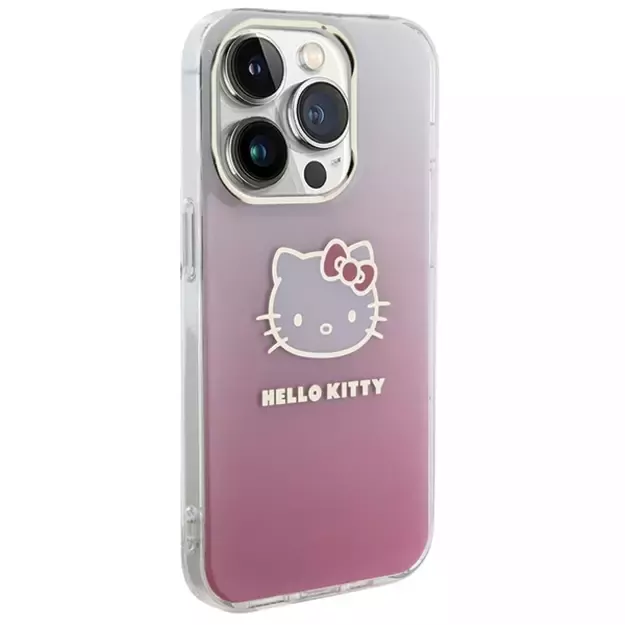 Hello Kitty IML Gradient Electrop Kitty Head case for iPhone 15 Pro - pink 1