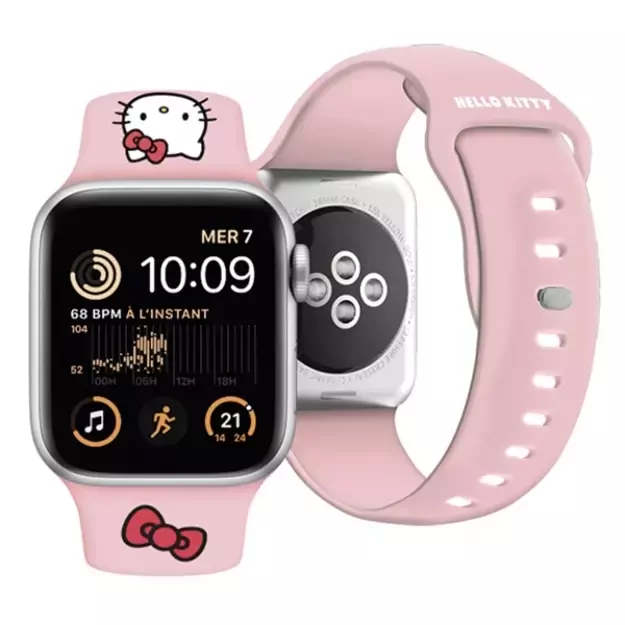 Hello Kitty Silicone Kitty Head strap for Apple Watch 38/40/41mm - pink 3