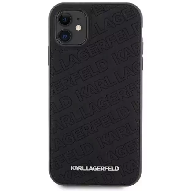 Karl Lagerfeld Quilted K Pattern case for iPhone 11 / Xr - black 2