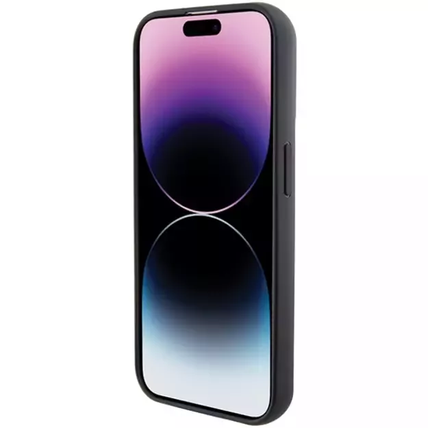 Karl Lagerfeld Gripstand Saffiano Choupette Pins case for iPhone 14 Pro Max - black 12