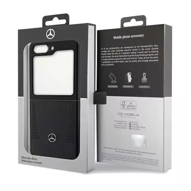 Mercedes Leather Urban case for Samsung Galaxy Z Flip 5 - black 7