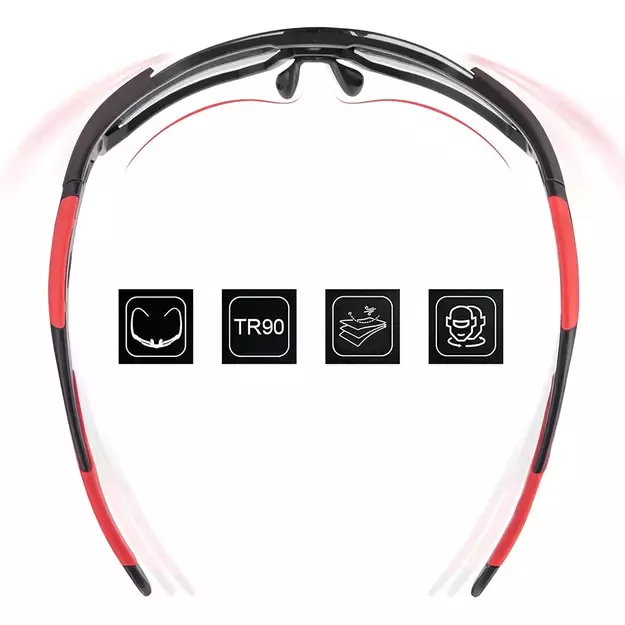 Rockbros 10182 polarizing cycling glasses - red 12