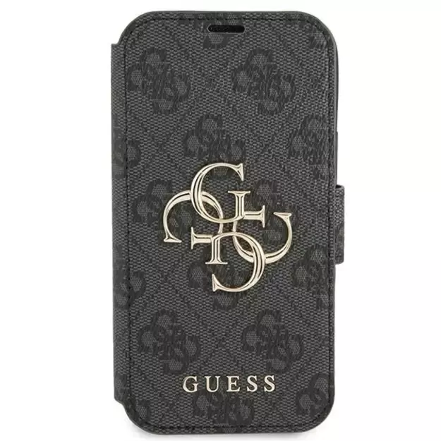 Guess GUBKP13L4GMGGR iPhone 13 Pro / 13 6.1&quot  grey/grey book 4G Big Metal Logo 1