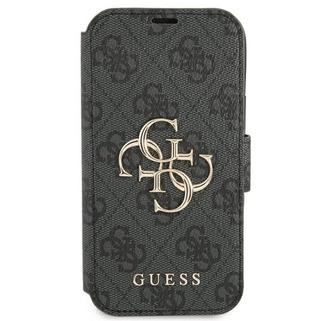 Guess GUBKP13L4GMGGR iPhone 13 Pro / 13 6.1&quot  grey/grey book 4G Big Metal Logo 6