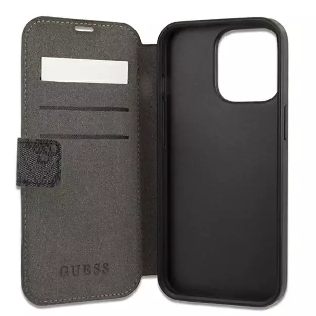 Guess GUBKP13L4GMGGR iPhone 13 Pro / 13 6.1&quot  grey/grey book 4G Big Metal Logo 4