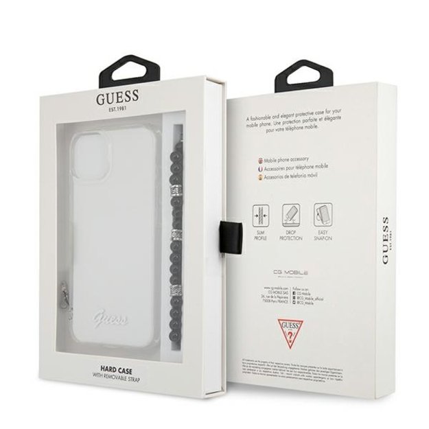 Guess GUHCP13MKPSBK iPhone 13 6.1&quot  Transparent hardcase Black Pearl 14