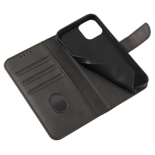 Magnet Case elegant case case cover with a flap and stand function for Motorola Moto G100 / Edge S black 14