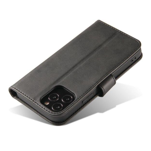 Magnet Case elegant case case cover with a flap and stand function for Motorola Moto G100 / Edge S black 12
