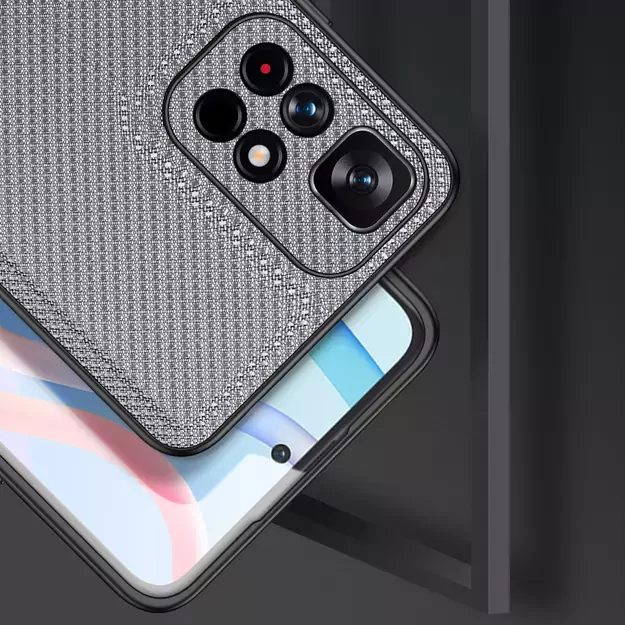 Dux Ducis Fino case cover covered with nylon material Poco M4 Pro 5G blue 3
