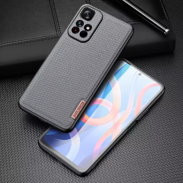 Dux Ducis Fino case cover covered with nylon material Poco M4 Pro 5G blue 1