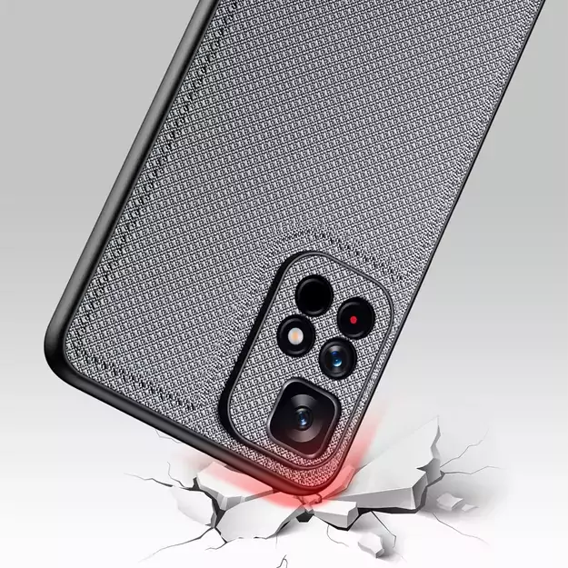 Dux Ducis Fino case cover covered with nylon material Poco M4 Pro 5G blue 5
