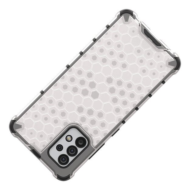 Honeycomb case armored cover with a gel frame for Samsung Galaxy A03s (166.5) blue 8