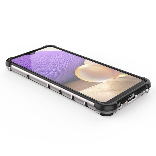 Honeycomb case armored cover with a gel frame for Samsung Galaxy A03s (166.5) blue 13