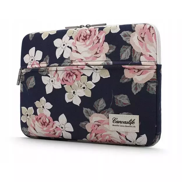 Canvaslife Sleeve for 15-16&#39 &#39  laptop - navy blue and pink