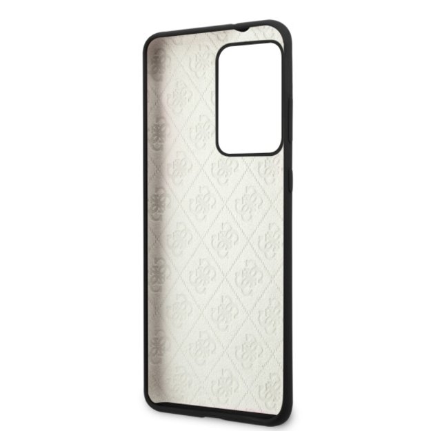 Guess GUHCS69LS4GBK S20 Ultra G988 black/black hard case Silicone 4G Tone On Tone 5