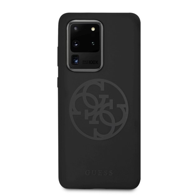 Guess GUHCS69LS4GBK S20 Ultra G988 black/black hard case Silicone 4G Tone On Tone 2