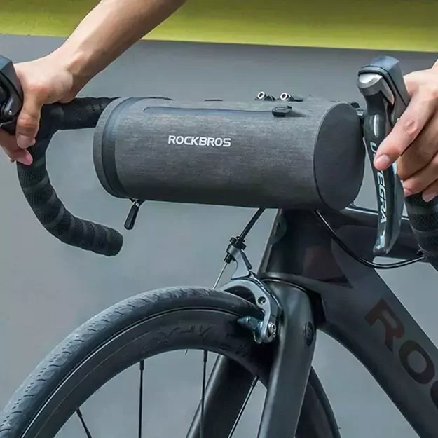 Rockbros AS-051 waterproof handlebar bag - black 12