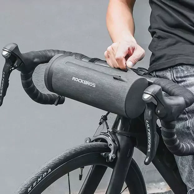 Rockbros AS-051 waterproof handlebar bag - black 11