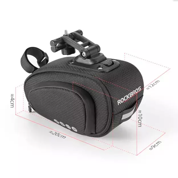 Rockbros C40 bicycle bag under the saddle - black 13