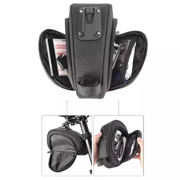 Rockbros C40 bicycle bag under the saddle - black 1