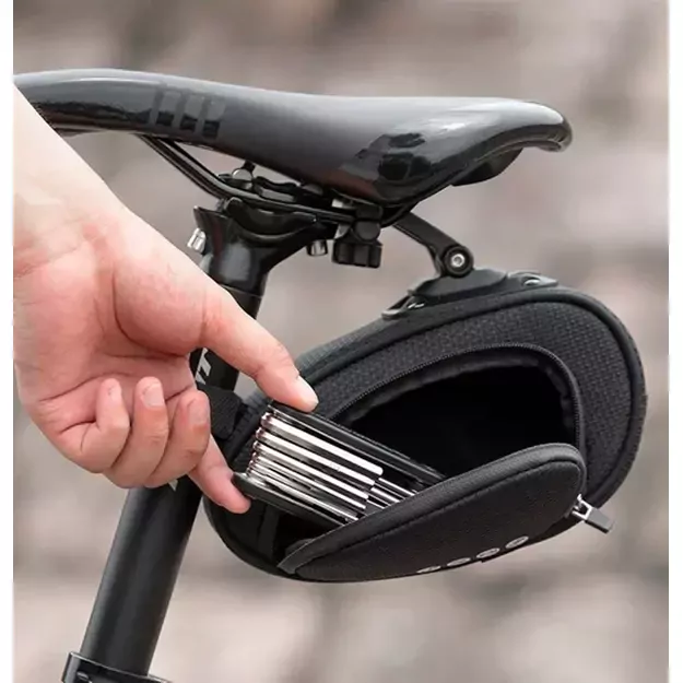 Rockbros C40 bicycle bag under the saddle - black 16