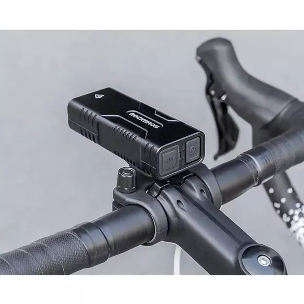 Rockbros 24310002001 bicycle light 850 lm with powerbank function + USB-C - USB-A cable - black 29