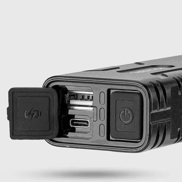Rockbros 24310002001 bicycle light 850 lm with powerbank function + USB-C - USB-A cable - black 19
