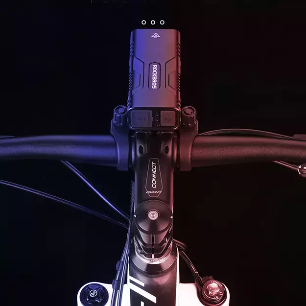 Rockbros 24310002001 bicycle light 850 lm with powerbank function + USB-C - USB-A cable - black 21