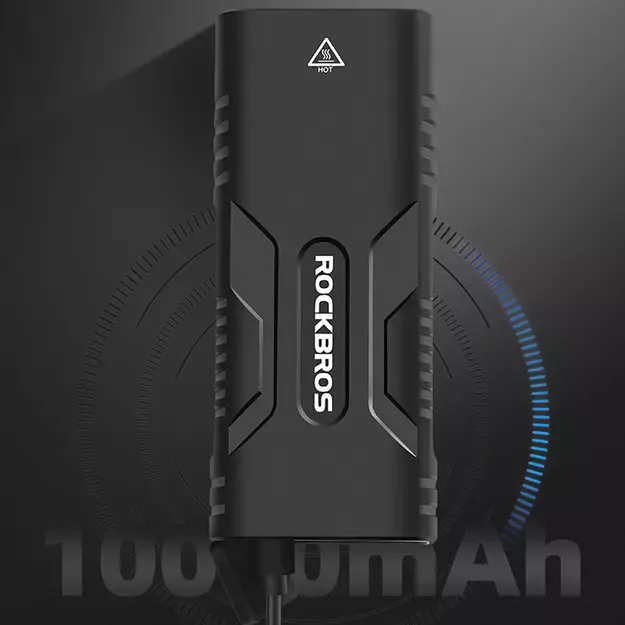 Rockbros 24310002001 bicycle light 850 lm with powerbank function + USB-C - USB-A cable - black 23