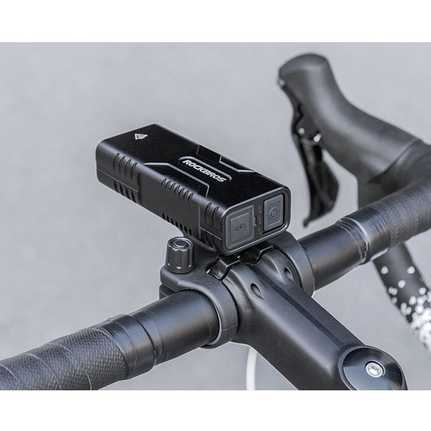 Rockbros 24310002001 bicycle light 850 lm with powerbank function + USB-C - USB-A cable - black 30