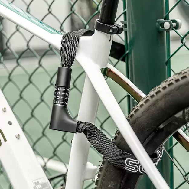 Rockbros 3230002001 bicycle lock with combination and key - black 16