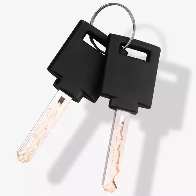 Rockbros 3230002001 bicycle lock with combination and key - black 26