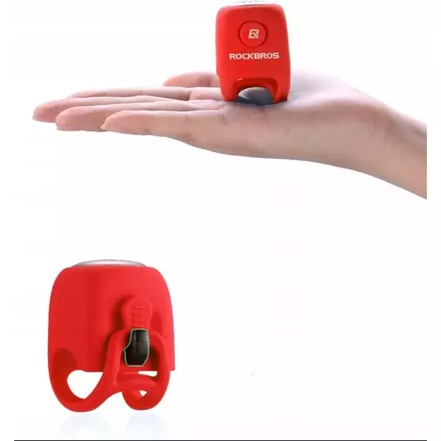 Rockbros CB1709RD electronic bicycle bell - red 3