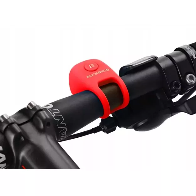 Rockbros CB1709RD electronic bicycle bell - red 2