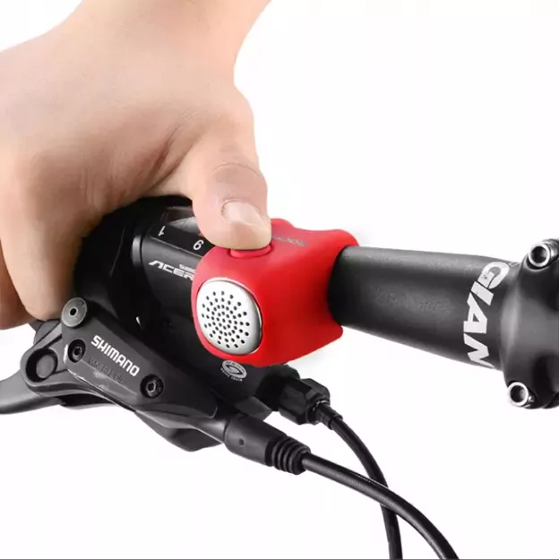 Rockbros CB1709RD electronic bicycle bell - red 1