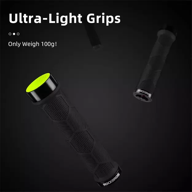 Rockbros 40720007001 bicycle grips with reflector - black 3