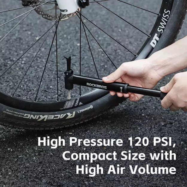 Rockbros 42320010001 Bicycle Pump Hand + Screwdriver - Black 5