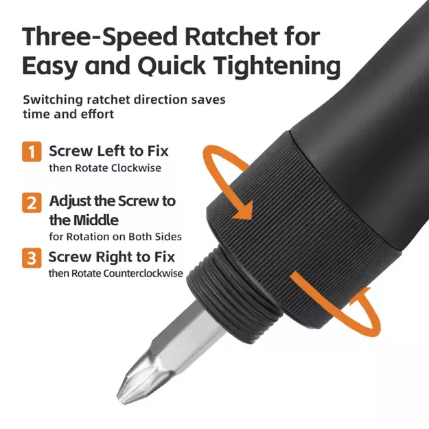 Rockbros 42320010001 Bicycle Pump Hand + Screwdriver - Black 2